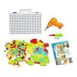 Električna edukativna igračka bušilica-srafciger sa kreativnim blokovima (DIY mozaički set)