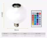 LED Smart Muzička Sijalica 12W E27 – RGB Svetlo i Bluetooth Zvučnik sa Daljinskim Upravljačem
