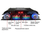 HiFi 4-Kanalni Digitalni Audio Pojačavač 1600W – Bluetooth, Karaoke i FM Radio