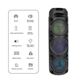 Prenosivi Bluetooth zvučnik sa RGB osvetljenjem i mikrofonom