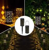 Solarna baštenska lampa – Zvezda i mesec dekorativna LED lampa za dvorište