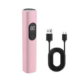 roze UV lampa sa crnim pujačem