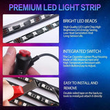 LED ambijentalna traka za auto – RGB svetlo sa glasovnom kontrolom i USB napajanjem
