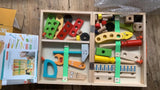Drveni set alata za decu – Kreativna kutija sa alatima za male majstore