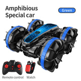 Amfibijska Stunt Kola 360° na Daljinsko Upravljanje – Dvostrani RC Automobil za Decu