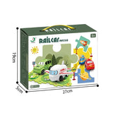 EPT dečiji DIY mini električni autić – set sa stazom i slagalicom