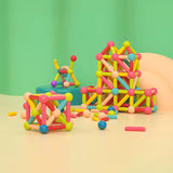Magnetni 3D građevinski set za decu – edukativne štapiće i kuglice za kreativnu igru i razvoj