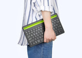Bluetooth Bežična Tastatura sa Slotom za Telefon – Energetski Efikasna i Kompatibilna sa Android, iOS i Windows Sistemima