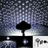 Snežni led projektor bele pahulje