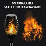 Solarna lampa baklja efekat plamena