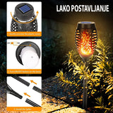 Solarna lampa baklja efekat plamena