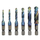 Kombinovane burgije za rezanje navoja HSS - 6kom