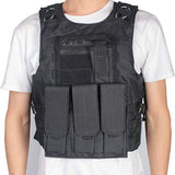 Taktički prsluk za lov, airsoft CRNI - Ali tako