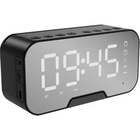 "Bluetooth zvučnik sa satom i ogledalom" "Moderan alarm sat za dnevnu sobu" "Višenamenski zvučnik sa temperaturnim prikazom"