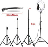 RING LIGHT 14" sa stativom/ sa tri držača za telefon/ - RING LIGHT 14" sa stativom/ sa tri držača za telefon/
