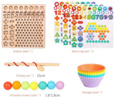 3u1 Drvena logaritamska tabla sa perlama