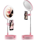 Selfi LED Lampa + Ogledalo