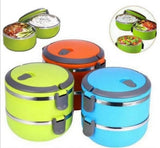 Lunch box posude za hranu sa dva nivoa
