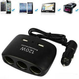 3 utičnice za auto+ 2 usb ulaza