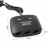 3 utičnice za auto+ 2 usb ulaza