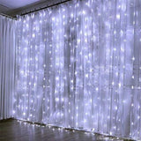 LED zavesa novogodisnja 3x3 metara Bela