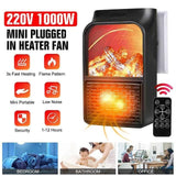 Prenosiva električna grejalica 1000W - Električni kamin - Prenosiva električna grejalica 1000W - Električni kamin
