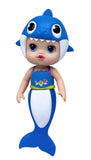 Baby shark gumena muzička lutka plava