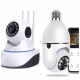 Kamera za bebe Alarm sijalica kamera roto rotirajuca HD wifi