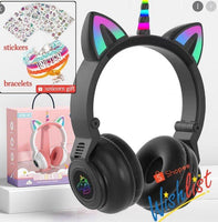 Slusalice za decu Jednorog Cat Ear Headset macje usi Unicorn