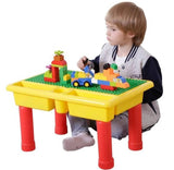 Kreativni Sto za Decu Kockice za Gradnju Deciji Set Igracka Stol sa Kockicama Građevinski Blokovi za Decu Edukativna Igračka Poklon za Decu Kreativna Zabava za Decu Sigurne Igračke za Decu Ekološki Prijateljski Materijali