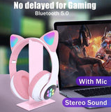 Bluetooth  slušalice sa svetlećim ušima-Bluetooth Slusalice - Bluetooth  slušalice sa svetlećim ušima-Bluetooth Slusalice