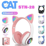 Bluetooth  slušalice sa svetlećim ušima-Bluetooth Slusalice - Bluetooth  slušalice sa svetlećim ušima-Bluetooth Slusalice