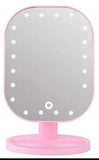 LED ogledalo za šminkanje roze sa 20 led dioda - LED ogledalo za šminkanje roze sa 20 led dioda
