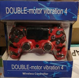 Džojstik za ps4 maskirni crveni double motor vibration 4