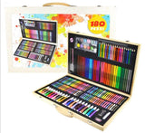 Set za bojanje u drvenom koferu 180u1