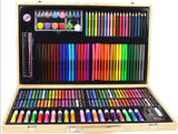 Set za bojanje u drvenom koferu 180u1