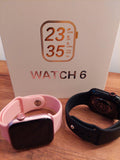 WATCH 6 Pametni sat Smart sport fitness crni beli i roze