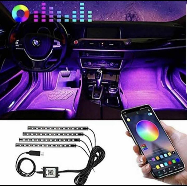 Ambijentalno svetlo osvetljenje led RGB + aplikacija auto