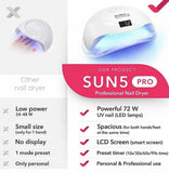Lampa za nokte za obe ruke i noge /72W SUN 5 PRO - Lampa za nokte za obe ruke i noge /72W SUN 5 PRO