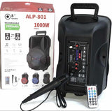 Bluetooth karaoke zvučnik 8"+mikrofon - ALP 801 - Bluetooth karaoke zvučnik 8"+mikrofon - ALP 801