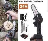 Mini aku testera set sa lancom i ključem 24w - Mini aku testera set sa lancom i ključem 24w