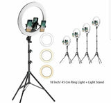 Ring light 45 cm - lajt - svetlo i stalak 18"
