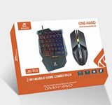 Tastatura i miš za jednu ruku - igranje jednom rukom - RGB - Tastatura i miš za jednu ruku - igranje jednom rukom - RGB