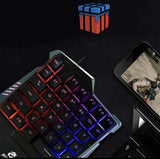 Tastatura i miš za jednu ruku - igranje jednom rukom - RGB - Tastatura i miš za jednu ruku - igranje jednom rukom - RGB