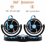 Dupli ventilator za auto - Dva ventilatora 12V - Dupli ventilator za auto - Dva ventilatora 12V