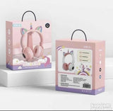 Slušalice blutut unicorn STN-27 / RGB crne i roze - Slušalice blutut unicorn STN-27 / RGB crne i roze