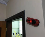 Lamborghini crni auto koji ide po zidu