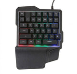 Gejmerska tastatura za jednu ruku sa LED svetlom