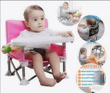 Prenosiva hranilica - stolica roze za bebe