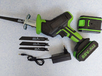 Aku testera lisicarka  2 baterije 88v za drvo i metal